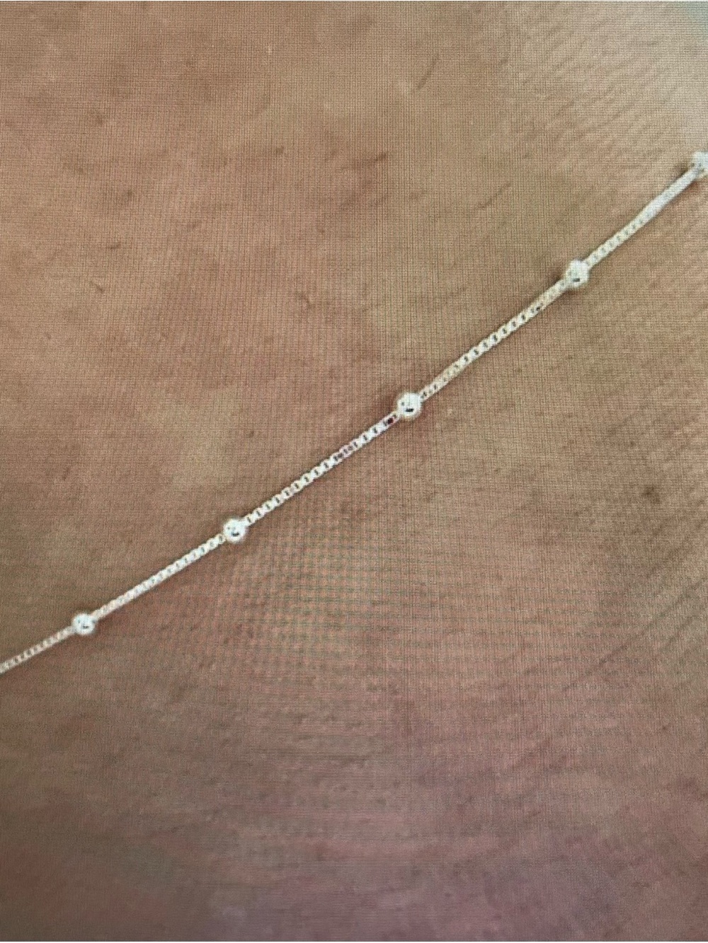 Delicate Sterling Silver 9” Anklet